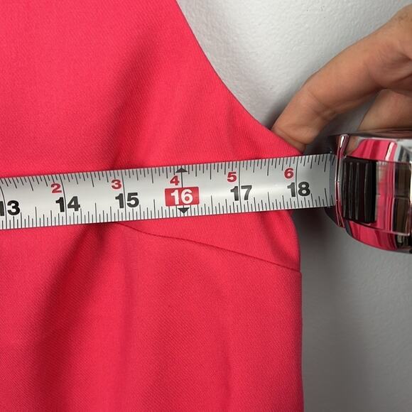 Loft NWT pink sleeveless scalloped dress with cutouts size 8 - Picture 6 of 9